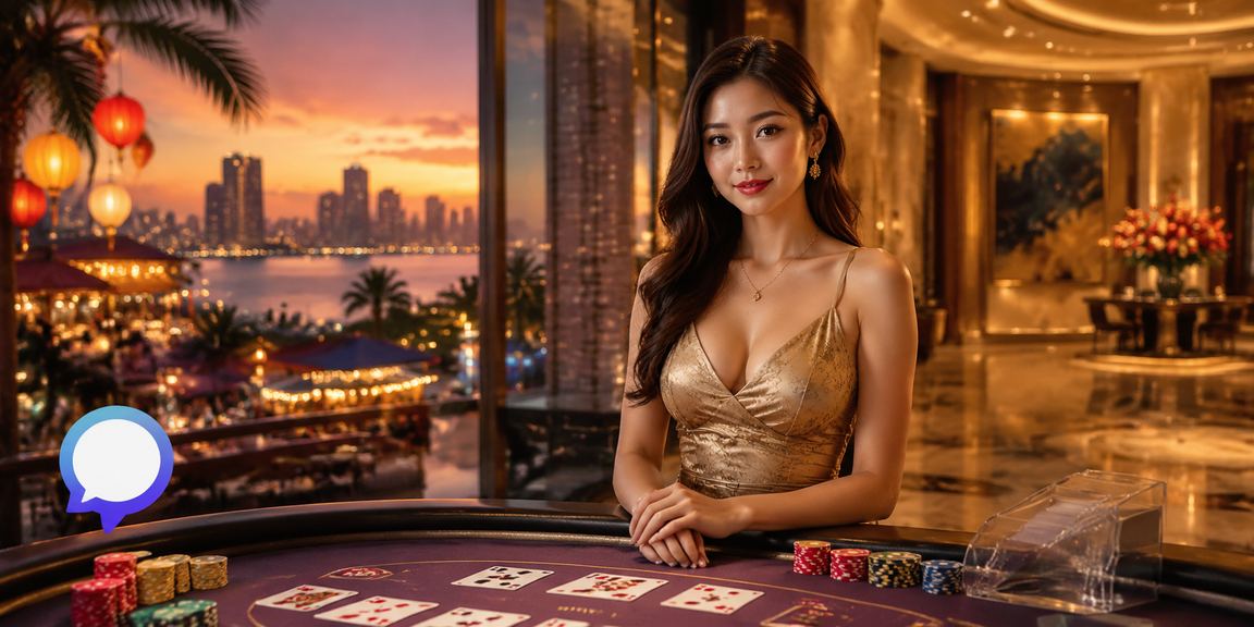 Bàn baccarat sôi động tại khu chợ đêm Đà Nẵng