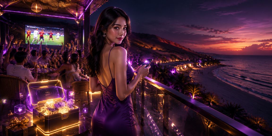 Người chơi thư giãn trên bãi biển Mũi Né với điện thoại và trò chơi casino